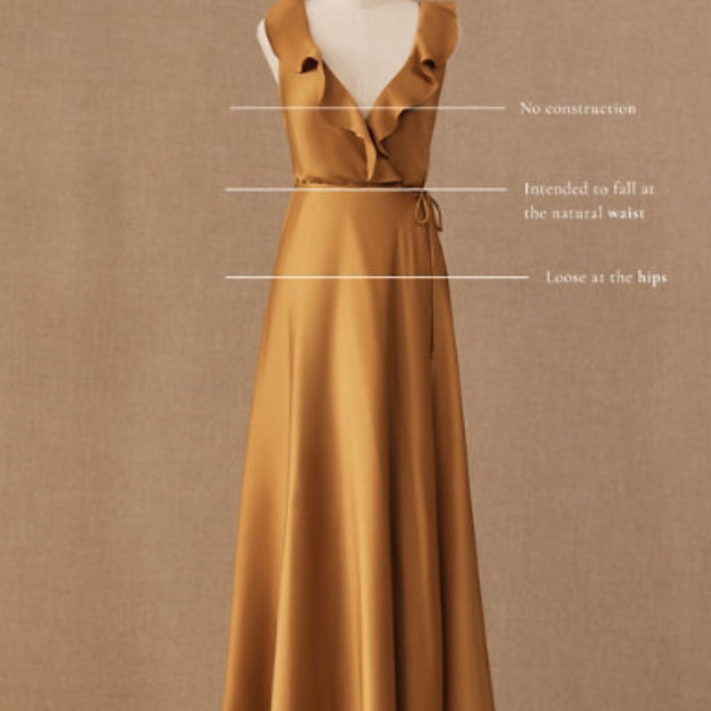 NWT BHLDN Tansy Satin Charmeuse Maxi Dress Emerald Z444-3 - Picture 3 of 5
